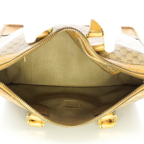 Auth Gucci Micro Gg Hand Bag Brown #15988V12 - Picture 7 of 14